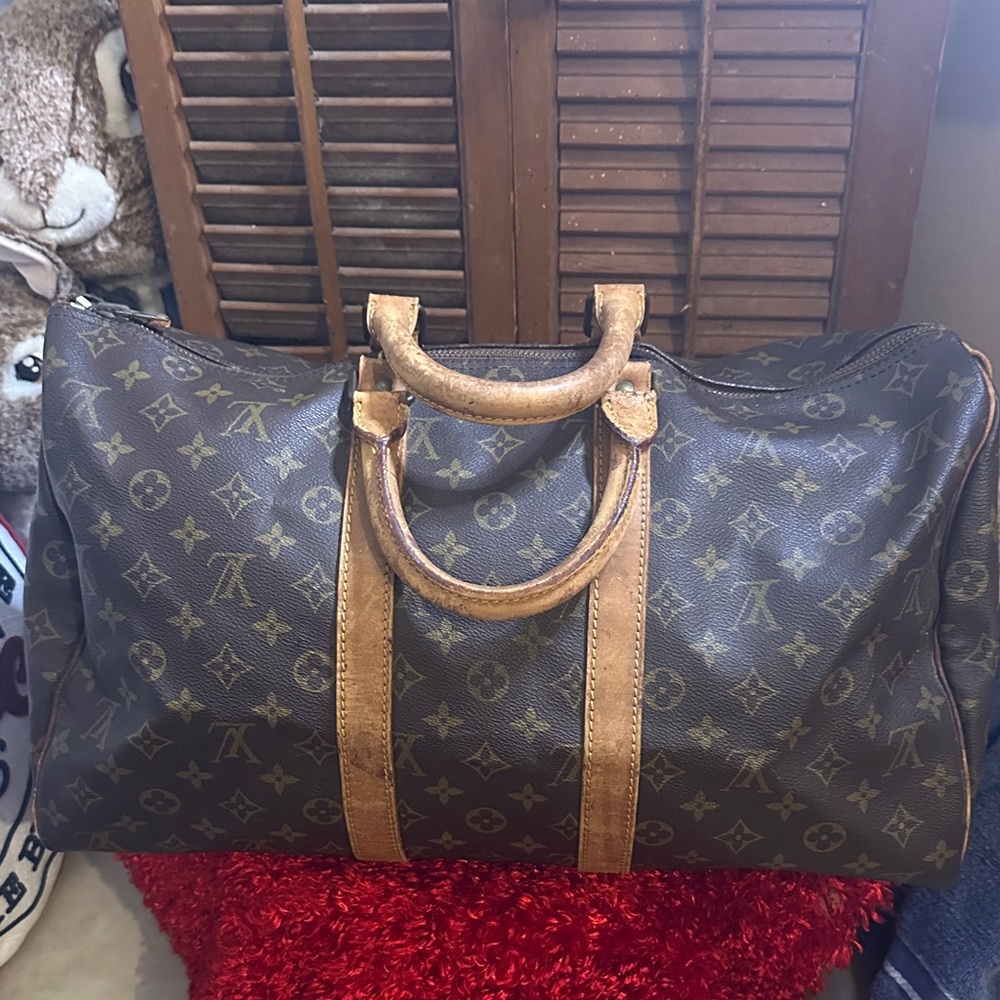 Louis Vuitton Brown Monogram Duffel Bag - Picture 2 of 6